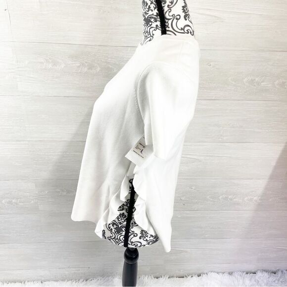 Alice + Olivia Ivan Split Side Ruffle Sweater - Picture 6 of 10